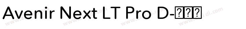 Avenir Next LT Pro D字体转换